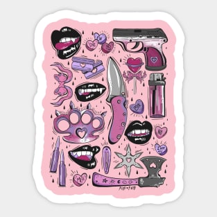 Vampire Girl Gang Sticker